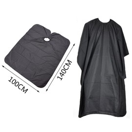 CENRONG Haarschnitt Friseurumhänge,Barber Cape Professionell,Wasserdicht,Leichte Reinigung Umhang für Haar Styling,Schnitte und Färben(Schwarz)