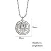 VASSAGO Key of Solomon Seals Necklace Engraved with 72 Names