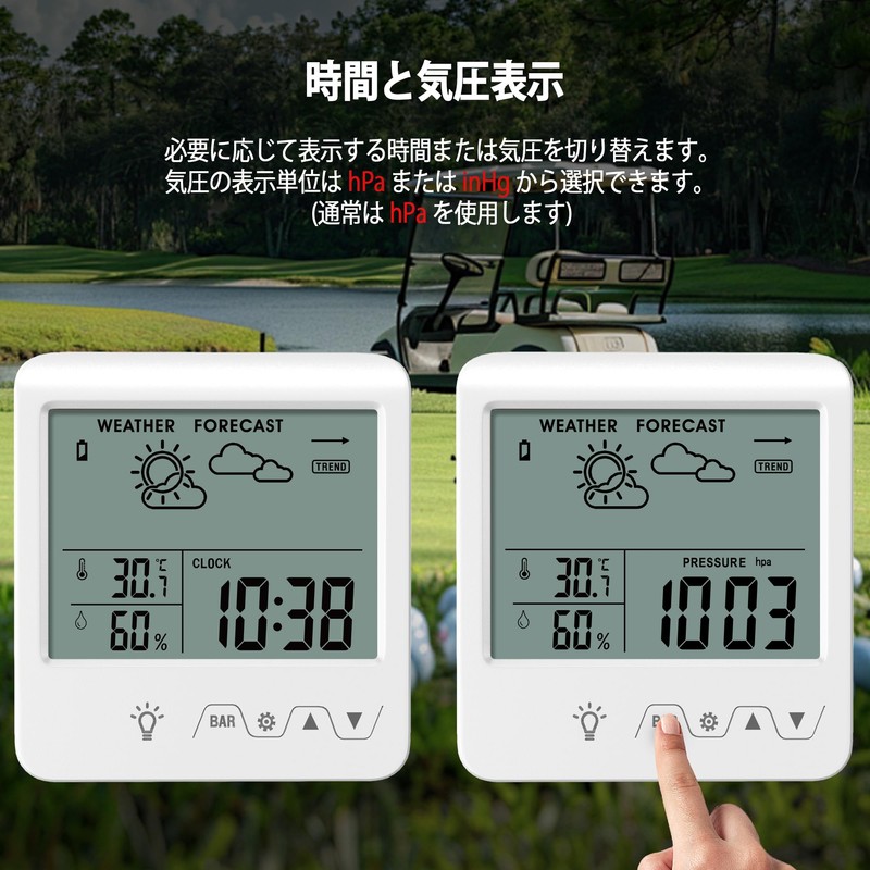 Timloon Digital Hygrometer Indoor Temperature Humidity Meter Weather Forecast/Air Pressure