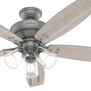 Hunter Fan 52 inch Casual Matte Silver Indoor Ceiling Fan
