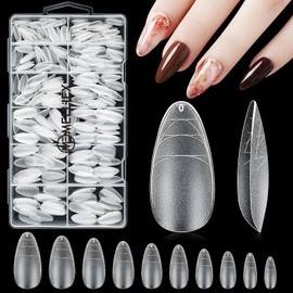 MELLIEX Pack of 360 Dual Nail Forms, Full Cover Nail Tips with Clear Scale Lines, Acrylic Nail Extension Nail Tips Extension Nails for Women, Nail Art, DIY