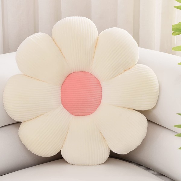 ZAKUN Flower- Shaped Throw Pillow, Daisy Pillow Flower Cushion, Aesthetic