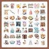 Bubaxuce Funny Baking Stickers 100 Pieces Realistic Transparent Bakery PET