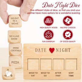 WEILAOK Date Night Dice, Date Night Ideas, Valentines Games, Dice Game, Date Night Ideas for couples, Date Night Game for Valentine's Day, Date Night, Birthdays, Anniversaries, etc