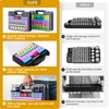 Vecefy Battery Organizer Storage Case with Tester, Ultra-Large 265+ Double-Sided