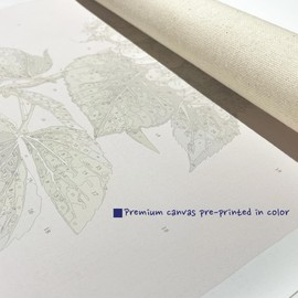 LikeyFactory - 12x16inch 2Packs Paint by Numbers Kit for Adults on Rolled Canvas with Paintbrushes Color Acrylic DIY Premium Quality (Lisianthus & Peony)