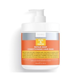 11 Fl.Oz Sun & Swim Repair Deep Conditioning Hair Mask, Hydrates and Strengthens Dry, Coarse Hair Contains Hyaluronic Acid, Hydrolyzed Protein, Reduces Breakage by 76%, UV and Chlorine Protection