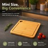 Square Bamboo Cutting Board with Juice Groove, Meat & Vegetable