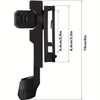 Expandable Baton Holster, 360 Degree Duty Belt Flashlight Holder Telescopic