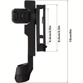 Expandable Baton Holster, 360 Degree Duty Belt Flashlight Holder Telescopic Baton Holder,Tactical Baton Pouch for 21"~ 26" Baton（Diameter 0.98"~ 1.14" ）