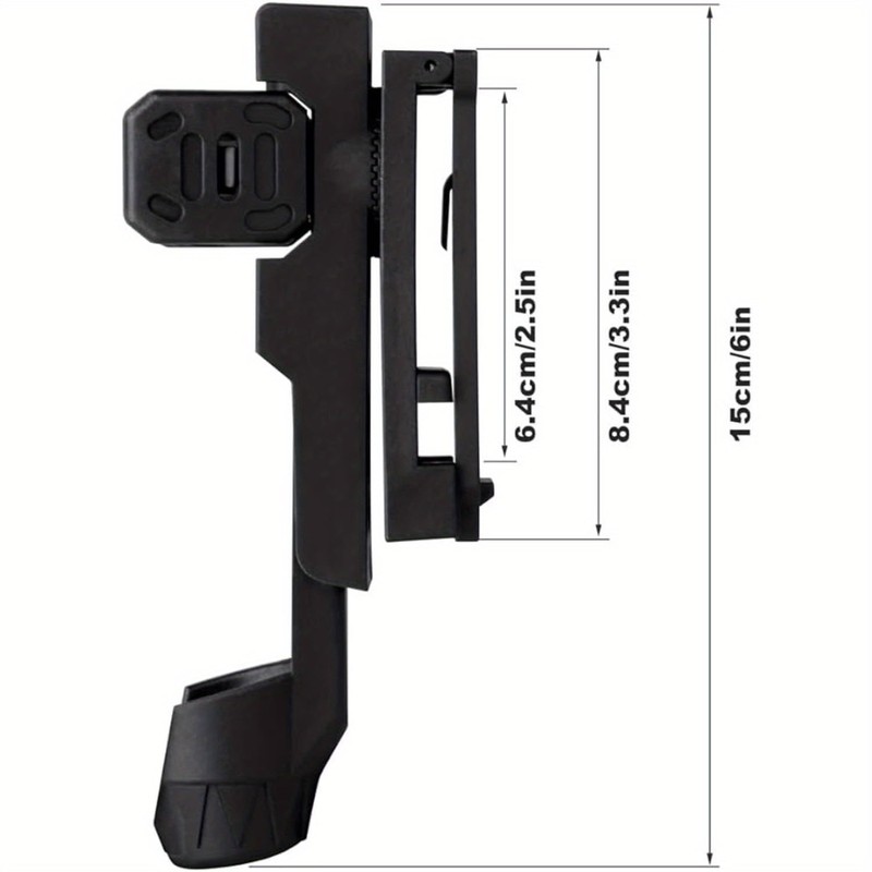 Expandable Baton Holster, 360 Degree Duty Belt Flashlight Holder Telescopic