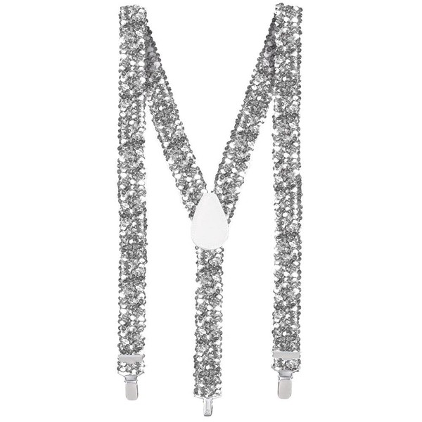 Silver shoulder straps