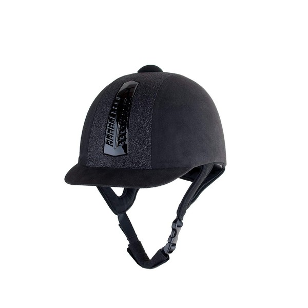 Rhinegold 0 Rhinegold Glitter Pro Hat-6.1/2-black Riding Hat, Black, 6.