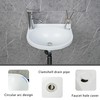 Small Bathroom Sink Wall Mount Bathroom Sink Wash basin, No-Drill