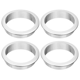 uxcell 4 Pcs 2.36 inch (60mm) Nylon Desk Grommets, Plastic Cable Hole Cover, Wire Cord Cable Organizer for Computer Desk Cabinet, Silver