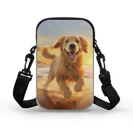 Zanxiantu Golden Retriever Teen Crossbody Purse Mini Messenger Bag Purses for Little Girls Wallets for Kids 12-14 Adjustable Strap to Toddler Child Cute Shoulder Bags for Teens
