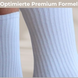 CRUZOS Tennis Socks for Men and Women Made of Organic Cotton, 4 Pairs - High-Quality Materials and Multifunctional Long Socks - Ideal for Sports and Leisure, White, 39 - 42