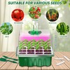AONYIYI Seed Starter Tray with Grow Light,6 Pack 72 Cells