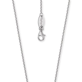 Engelsrufer Women's Anchor Necklace Rhodium-Plated Sterling Silver – Adjustable in Two Lengths – Lobster Clasp – Nickel-Free – Length: 60, Sterling Silver, No Gemstone