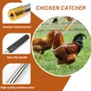 Chicken Catcher Stainless Steel Extension Rod Hook, Extend to 52"