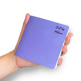 Watercolor Sketchbook,3.9x3.9 Inch Portable Square Mini Watercolor Notebook, 62 Pages Watercolor Textured Drawing Papers, 300 GSM (140lb) Art Paper Sketchbook.Purple