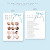 Baby Shower Games Bundle-6 Pack-Blue Coquette Bow Theme - New