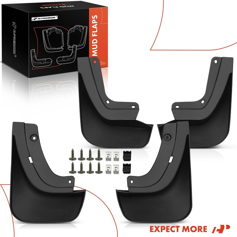 A-Premium Set of 4PCS Mud Flaps Splash Guards Mudflaps Mudguards