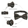 Alizeal Mens Floral Pattern Pre-tied Bow Tie, Pocket Square and
