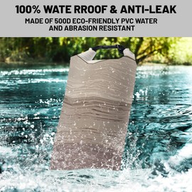 Cliduli Waterproof Dry Bag,Roll Top Brown Ombre Rustic Barn Wood Small Waterproof Backpack 5L/10L/20L Floating and Lightweight Bags for Kayaking, Boating, Fishing, Swimming and Camping