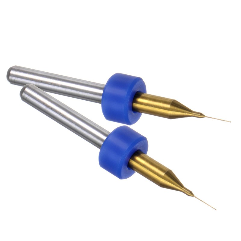 QUARKZMAN 10 Pieces PCB Drill Bits 1/8 Inch Shank 0.2