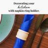 tuuli Kitchen Set of 6 Wooden Napkin Rings Table Decoration