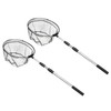 PATIKIL Folding Fishing Net, 2Packs Round Extend to 4.9ft Aluminium