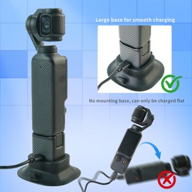 FIFIELD Silicone Suction Base Mount for Pocket 3 Nonslip Soft Desktop Stand Camera Mount Support Base Accessory Compatible with DJI Osmo Pocket 3 Gimbal Camera