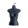 Black Female Hollow Back Mannequin Torso Set w/ Acrylic Stand