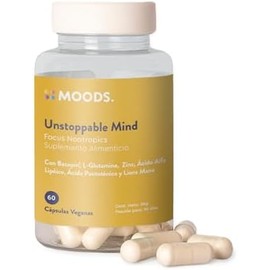 Nootrópico con Melena de León y L-Glutamina para Concentración - Moods