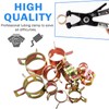 Tnisesm 121Pcs 7-22mm Spring Hose Clamp Assortment kits with Swivel