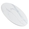 SSTBLEV Round Table Top, 23.6” White Sintered Stone Tabletop, DIY