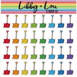 Snow Shovel Planner Stickers | Libby and Lou Sticker Co