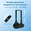 2-Pack Airplane Foot Hammock, Portable Leg Rest with Removable Cushion,