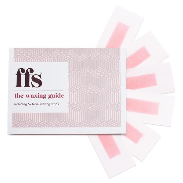 FFS Beauty Facial Wax Strips Pack of 12 - Hair Removal with 100% Organic Cotton Flower and Floral Extracts