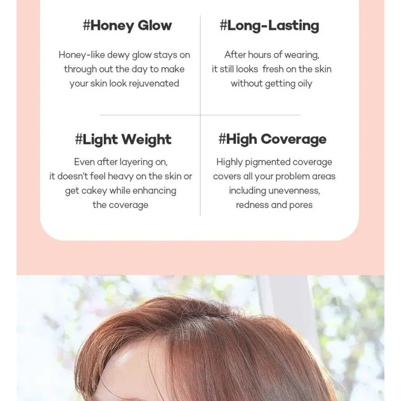 Cushion Coreano Con Protector Solar Sfp 50+ Pa++++ Peach C