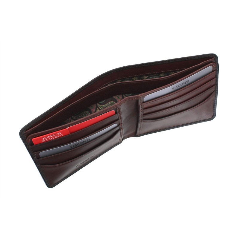 Visconti Atelier Collection Milo Leather Wallet RFID AT58 Burnish Tan