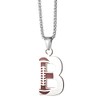 EZUY GNAY Letter B Football Stainless steel Football Necklace Player