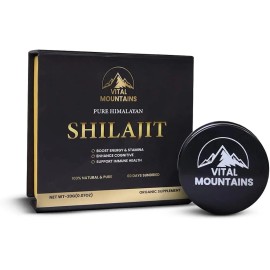 100% Pure Pure 100% Himalayan Shilajit, Soft Resin, Organic, Extremely Potent, Fulvic Acid