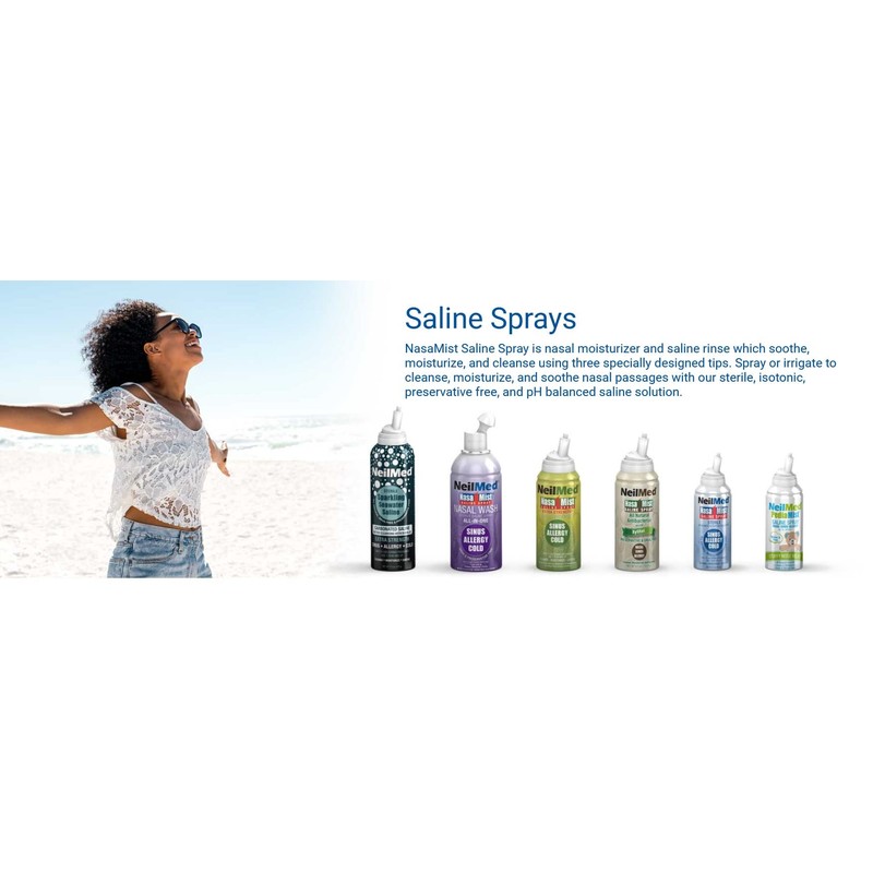 NeilMed NasaMist Isotonic Saline Spray. Soothe, Moisturize and Cleanse Using