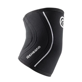 Rehband Elbow Bandage Made of 5 mm SBR / Neoprene, Elbow Sleeve for Weight Training, Anatomical Design, Non-Slip and Tight Fit for Men and Women, Colour: Black, Size: L