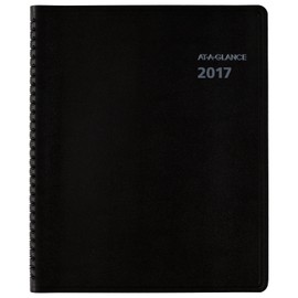 AT-A-GLANCE - Agenda semanal y mensual de citas 2017, QuickNotes, 7-5/8 x 9-7/8 pulgadas, negro (76-01-05)