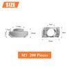 HELIFOUNER 200 Pieces 2020 Series M5 T Nuts, M5 T