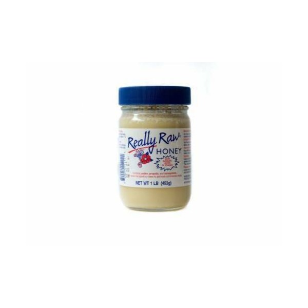 Really Raw Honey 16oz.453g.1lb Jar CASE (12 PCS) PRIORITY MAIL SHIPPING ! SALE !