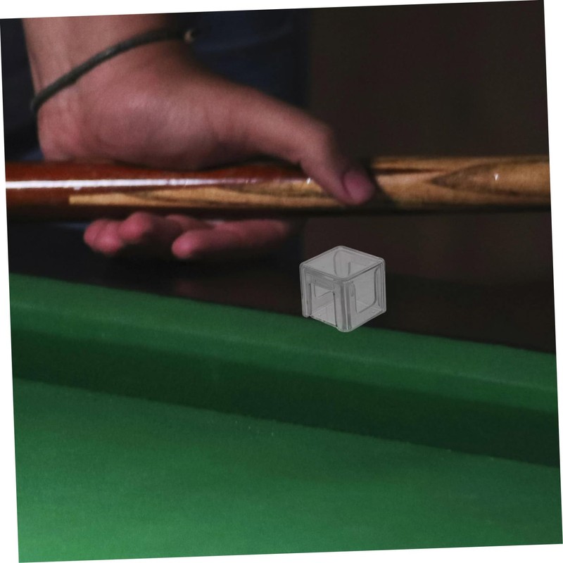 VICASKY 3pcs Billiard Chalk Holder Acrylic Storage Box for Pool